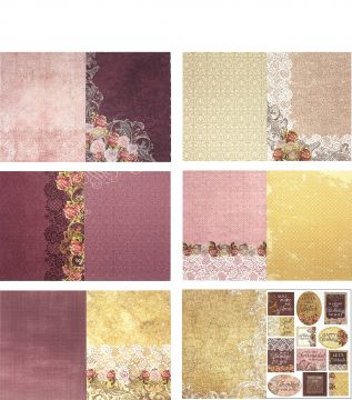 Chantilly Lace 8.5x11 Patterned Pack