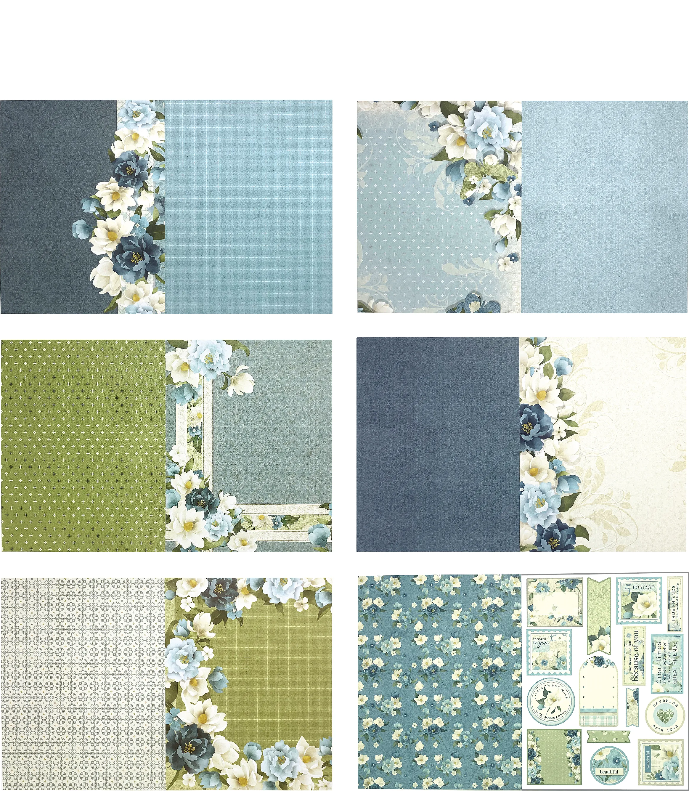 Magnolia Blossoms 8.5x11 Paper Pack