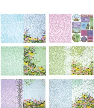 Secret Garden 8.5x11 Patterned Cardstock