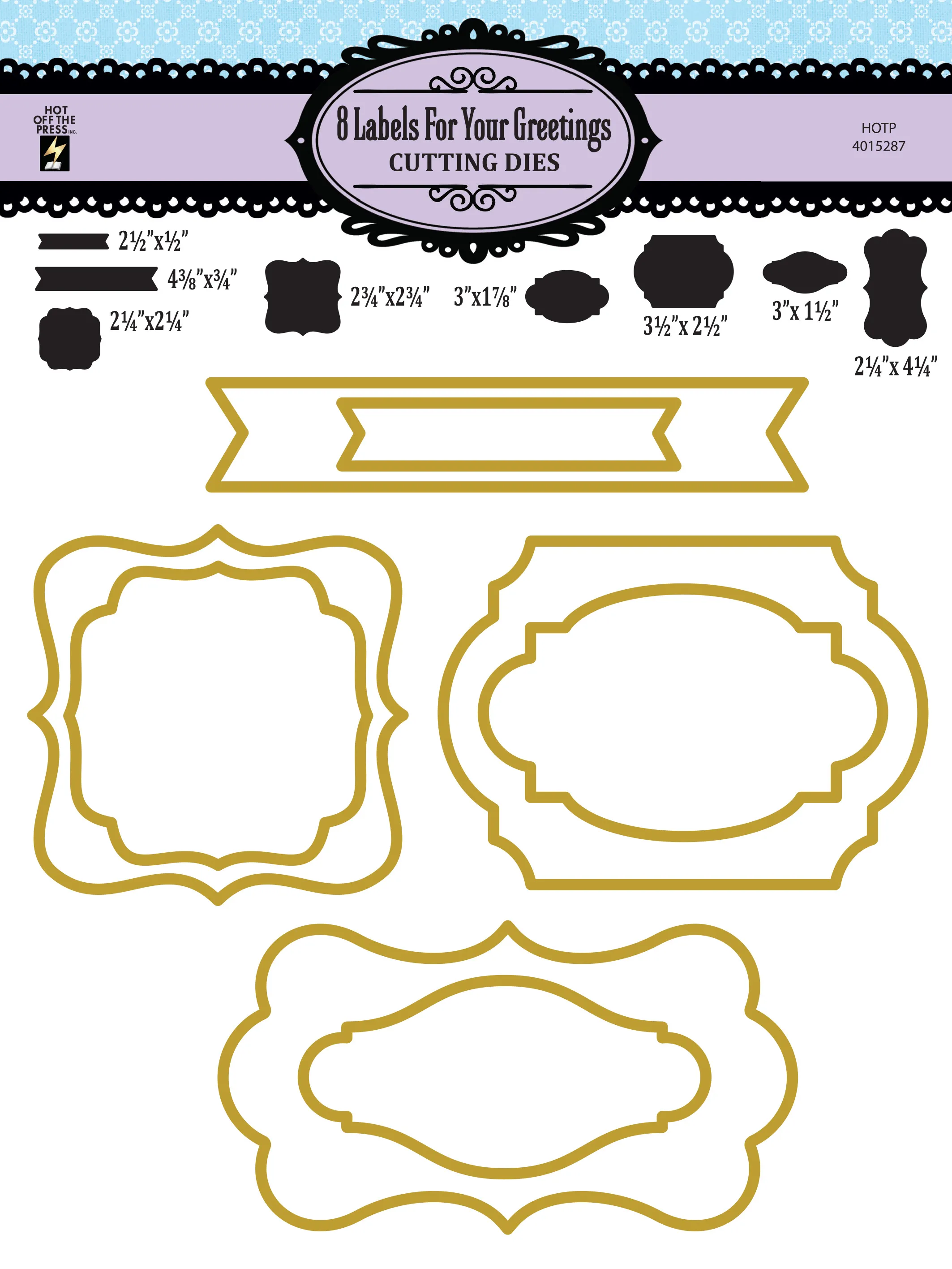 8 Labels for Your Greeting Cutting Dies