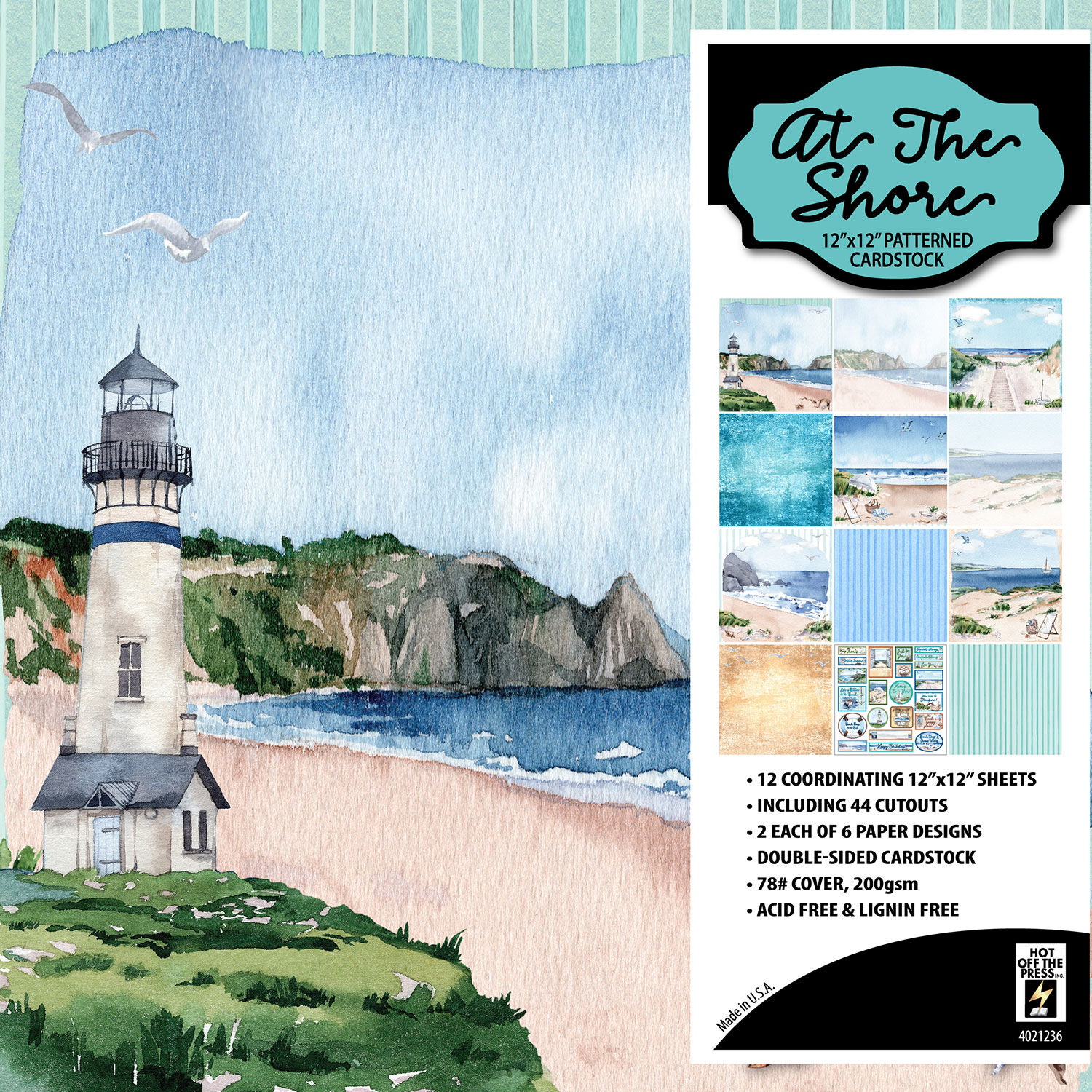 At the Shore 12x12 Patterned Cardstock