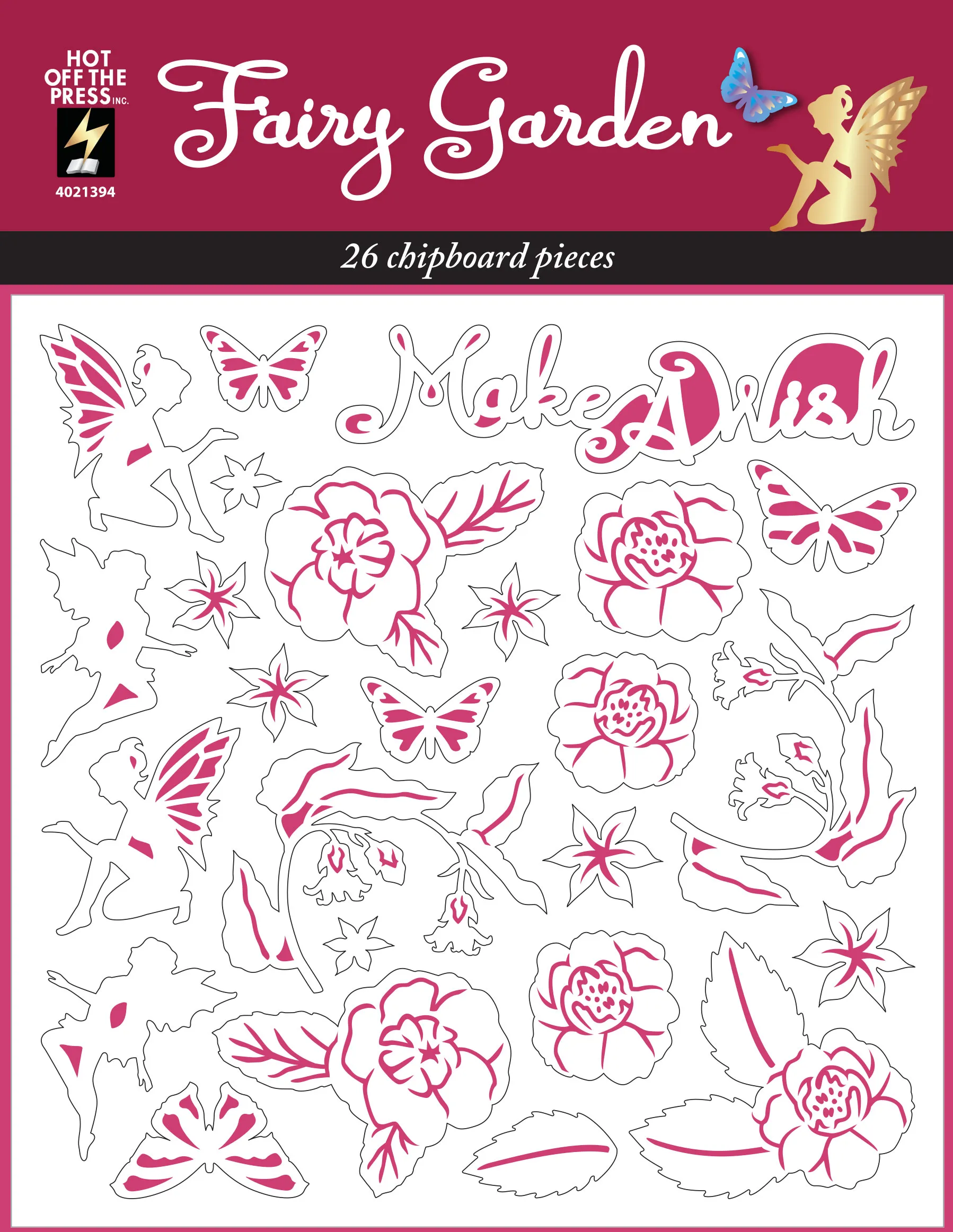 Fairy Garden Chipboard