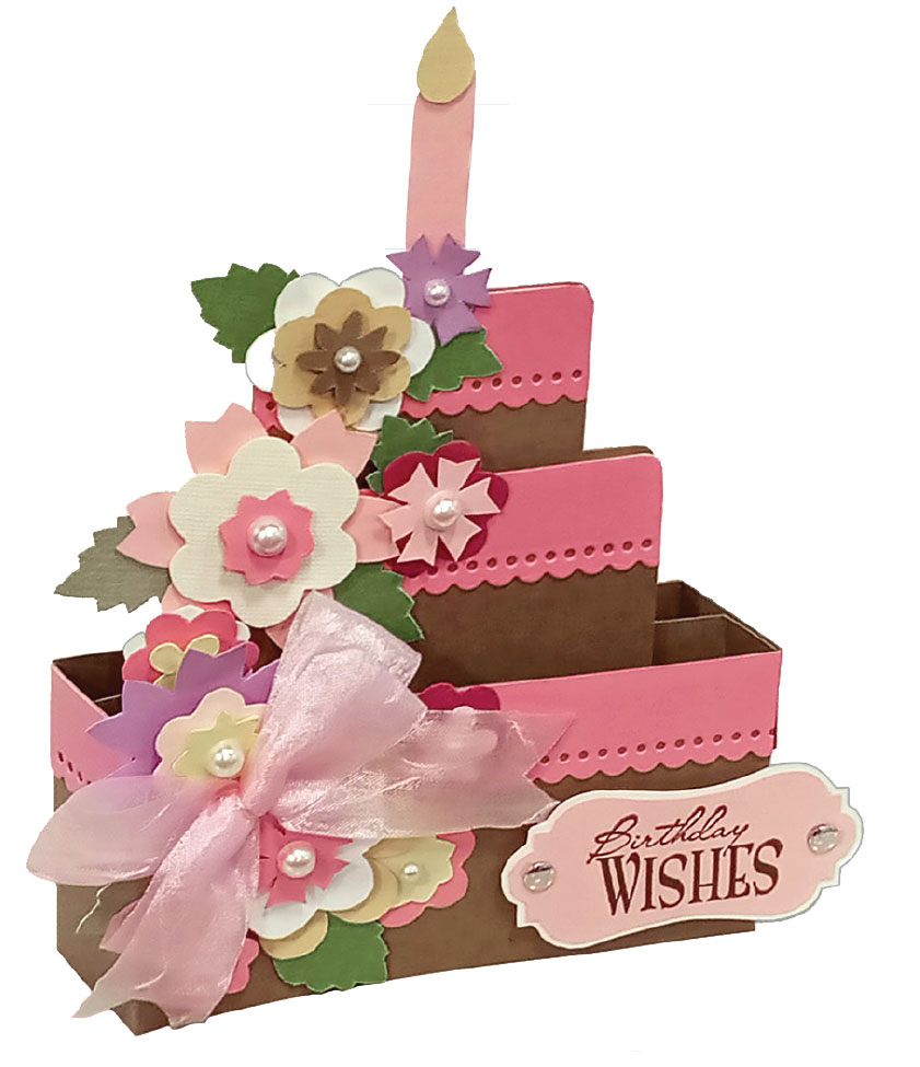 paper birthday cake box