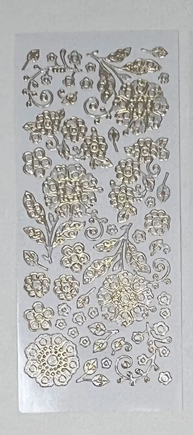 Jewel Flowers Dazzles Stickers