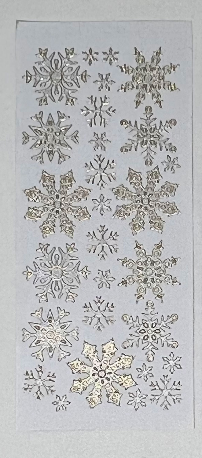 Jewel Snowflake Dazzles™ Stickers