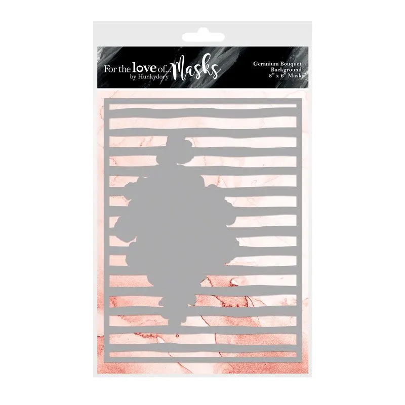 Geranium Bouquet Background Mask For the Love of Masks