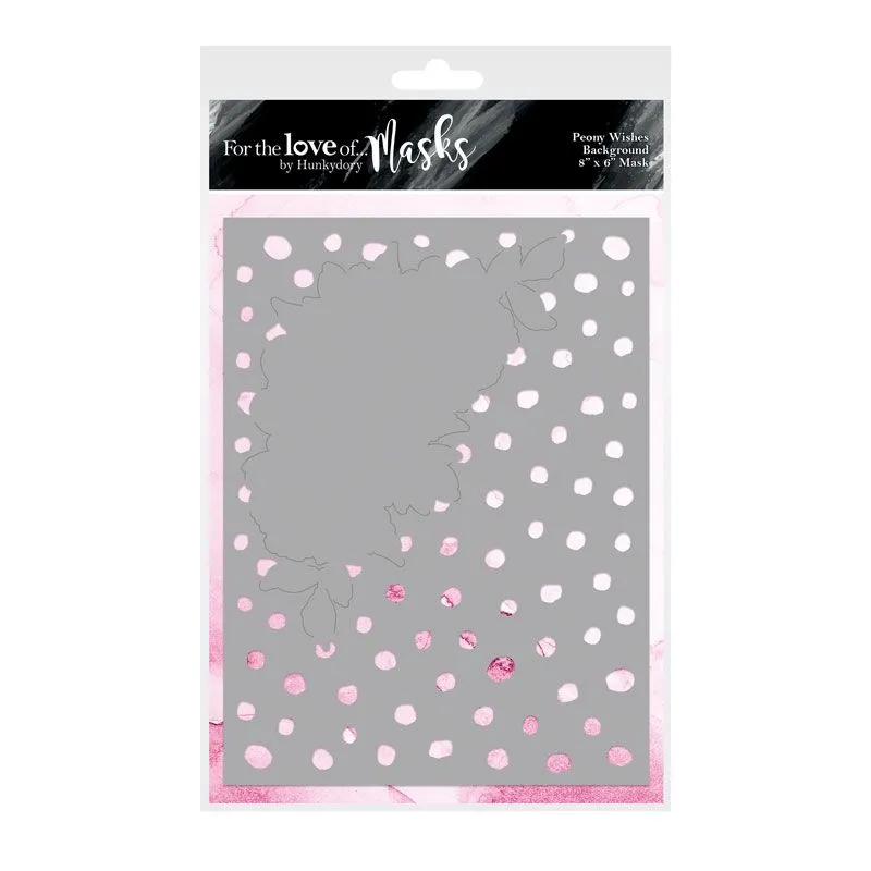 Peony Wishes Background Mask For the Love of Masks