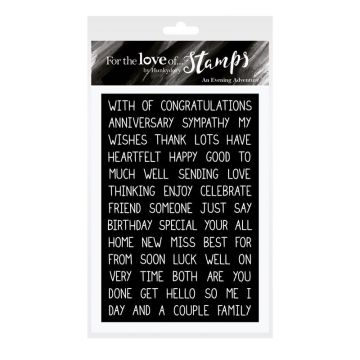 All Occasions Sentiment Strips For the Love of Stamps