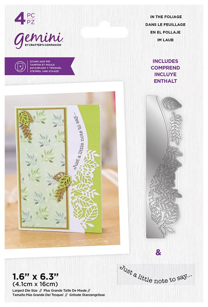 In The Foliage Stamp & Die Set