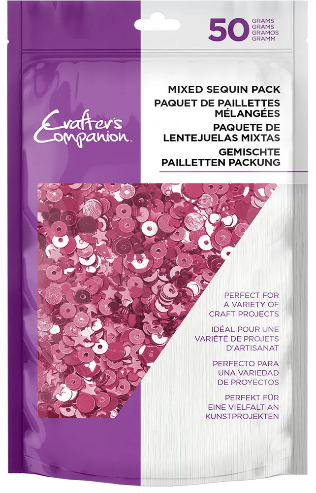 Coral Blush Mixed Sequin Pack