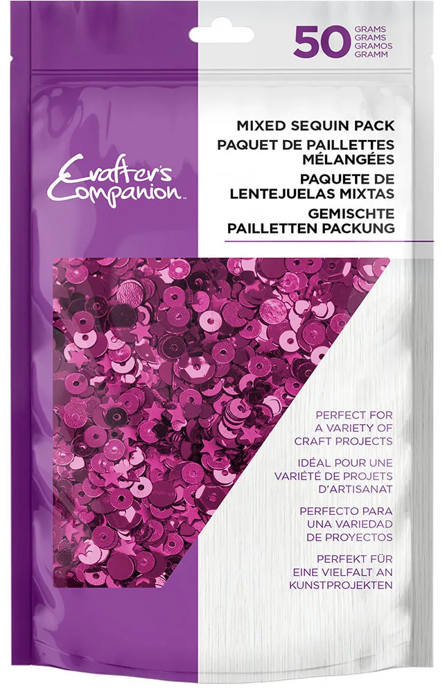 Dusky Pink Mixed Sequin Pack