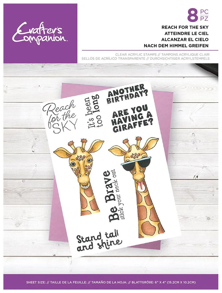 Reach for the sky Clear Acrylic Stamps