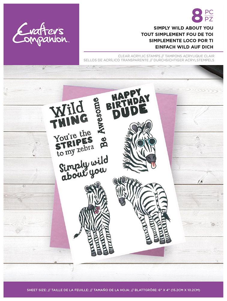 Simply wild about you Clear Acrylic Stamps