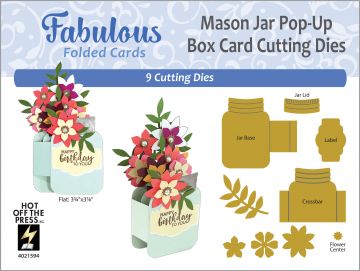 Mason Jar Pop-Up Card Dies by Fabulous Folded