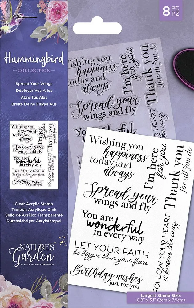 Spread your wings Hummingbird Stamp