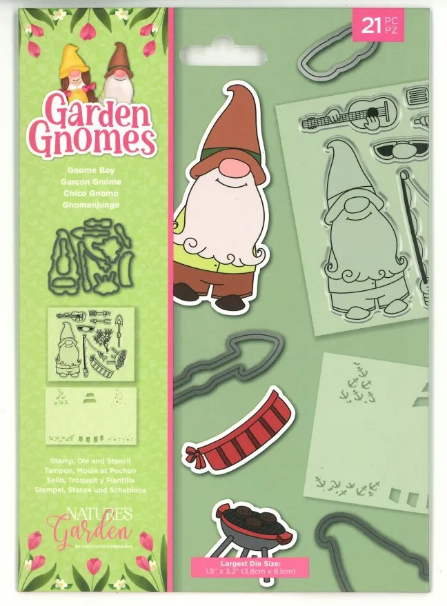 Gnome Boy Stamp, Die & Stencil