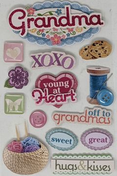 Grandma 3D Stickers