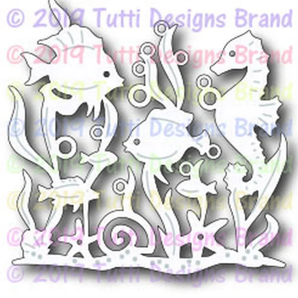 Coral Reef Scene Die