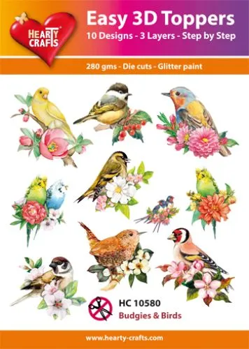 Budgies & Birds 3D Toppers