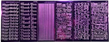 Purple Dazzles™ Stickers, 12 sheets
