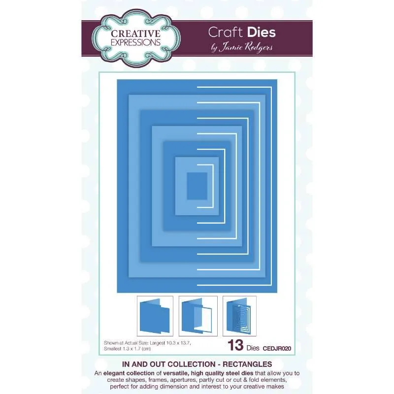 In and Out Collection Rectangles Craft Dies