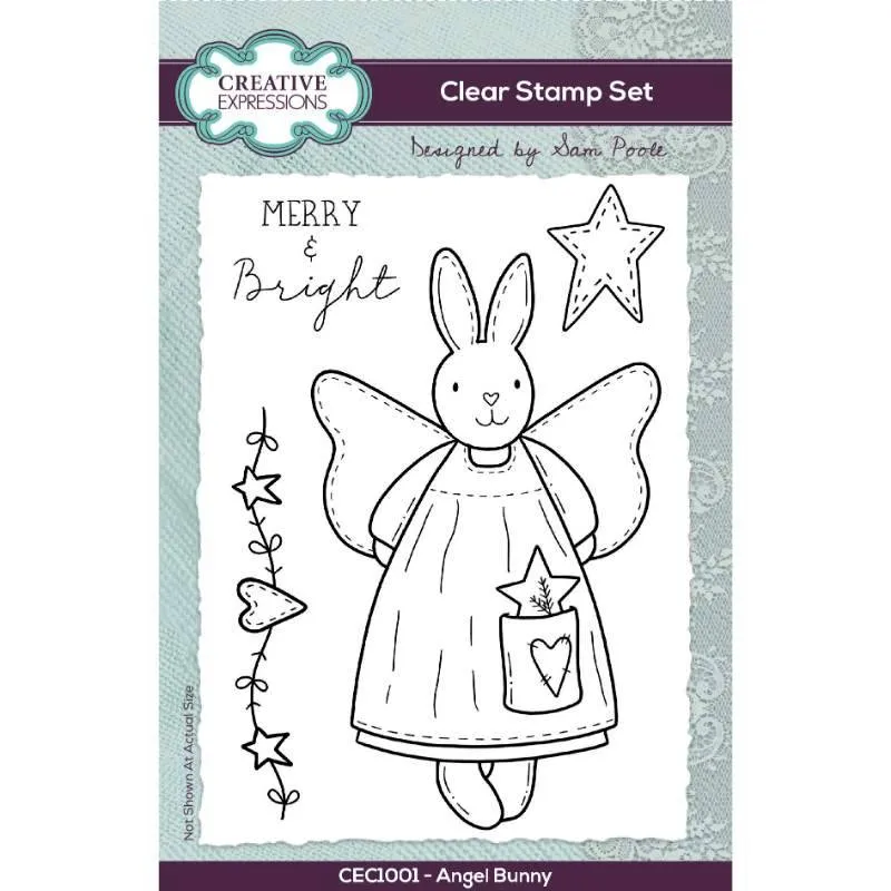 Angel Bunny 6x4 Clear Stamp Set