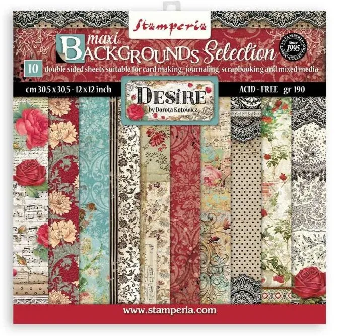 Desire Maxi Background Papers, 12x12