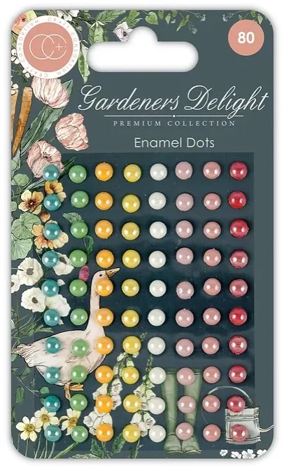 Gardeners Delight Adhesive Enamel Dots, 80 pieces
