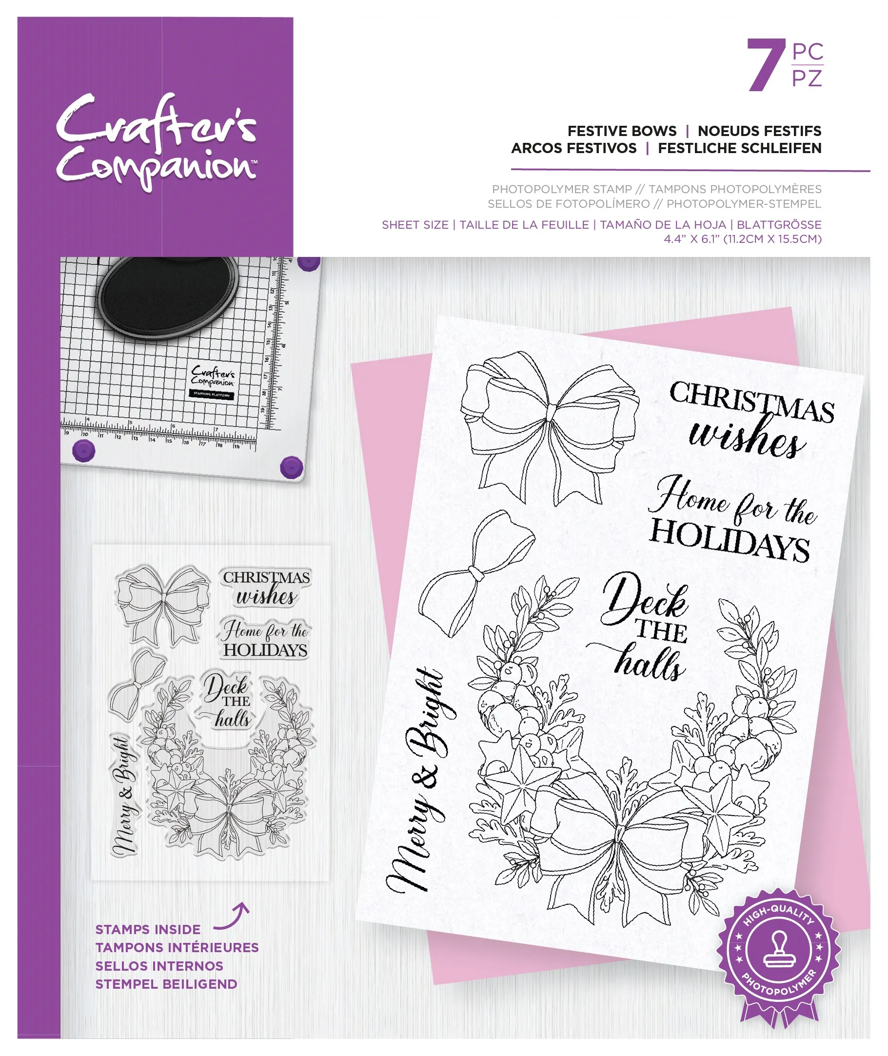 Festive Bows Photopolymer Stamps