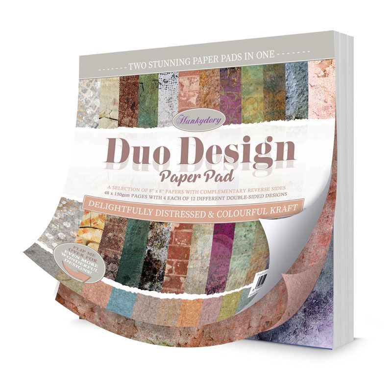 Delightfully Distressed & Colourful Kraft Duo Design Paper Pad