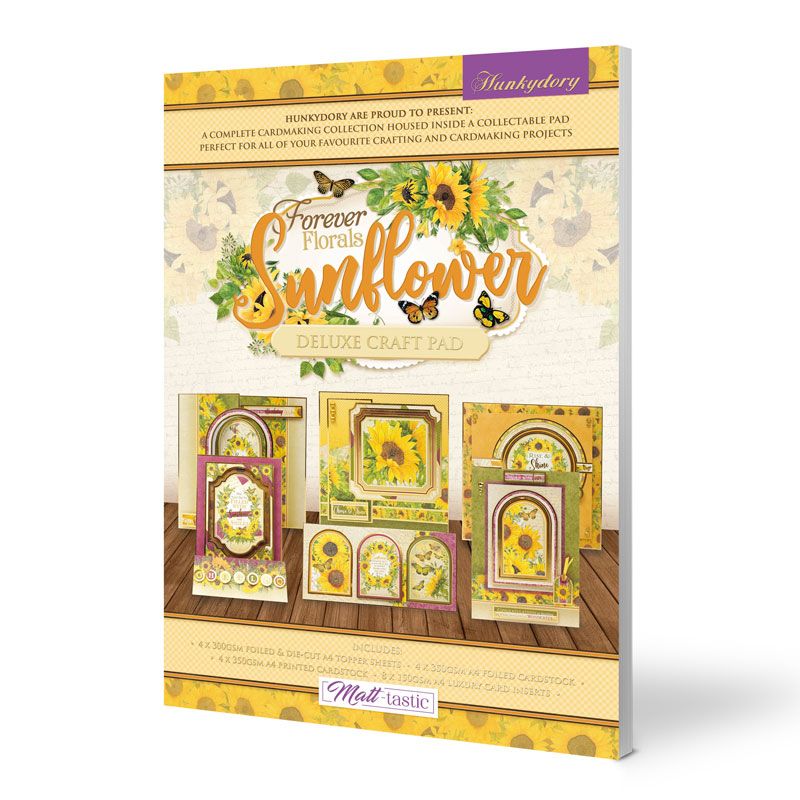 Sunflowers Forever Florals Deluxe Craft Pad