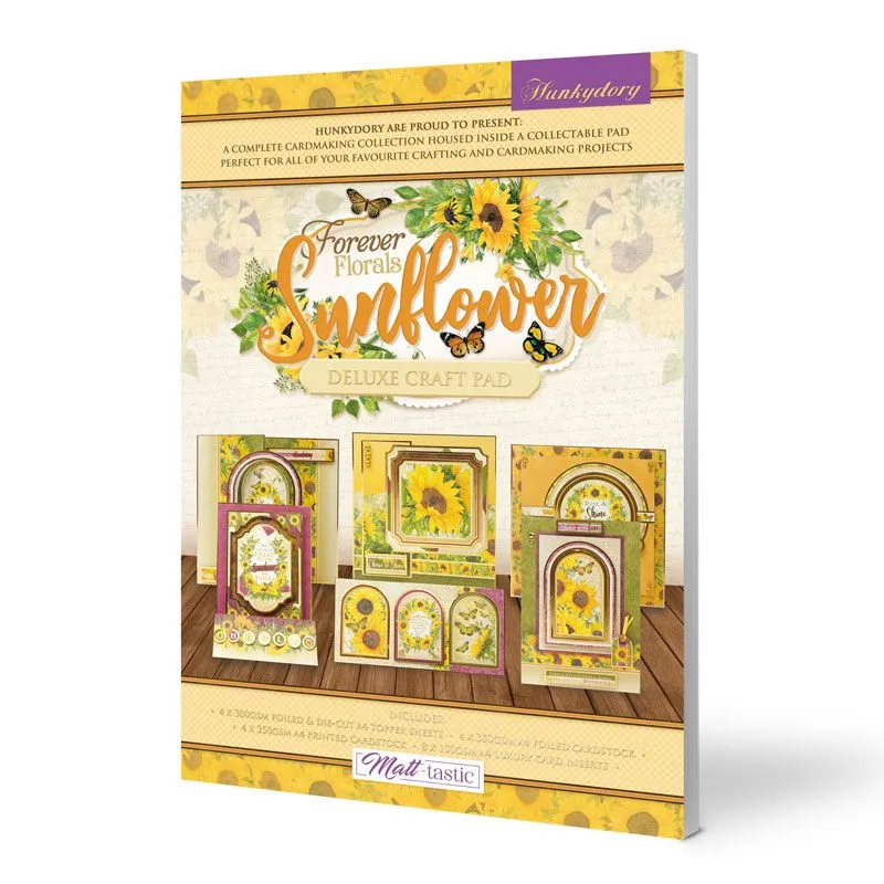 Sunflowers Forever Florals Deluxe Craft Pad