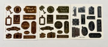 Travel Foiled, Embossed Die-Cuts, 38 pieces