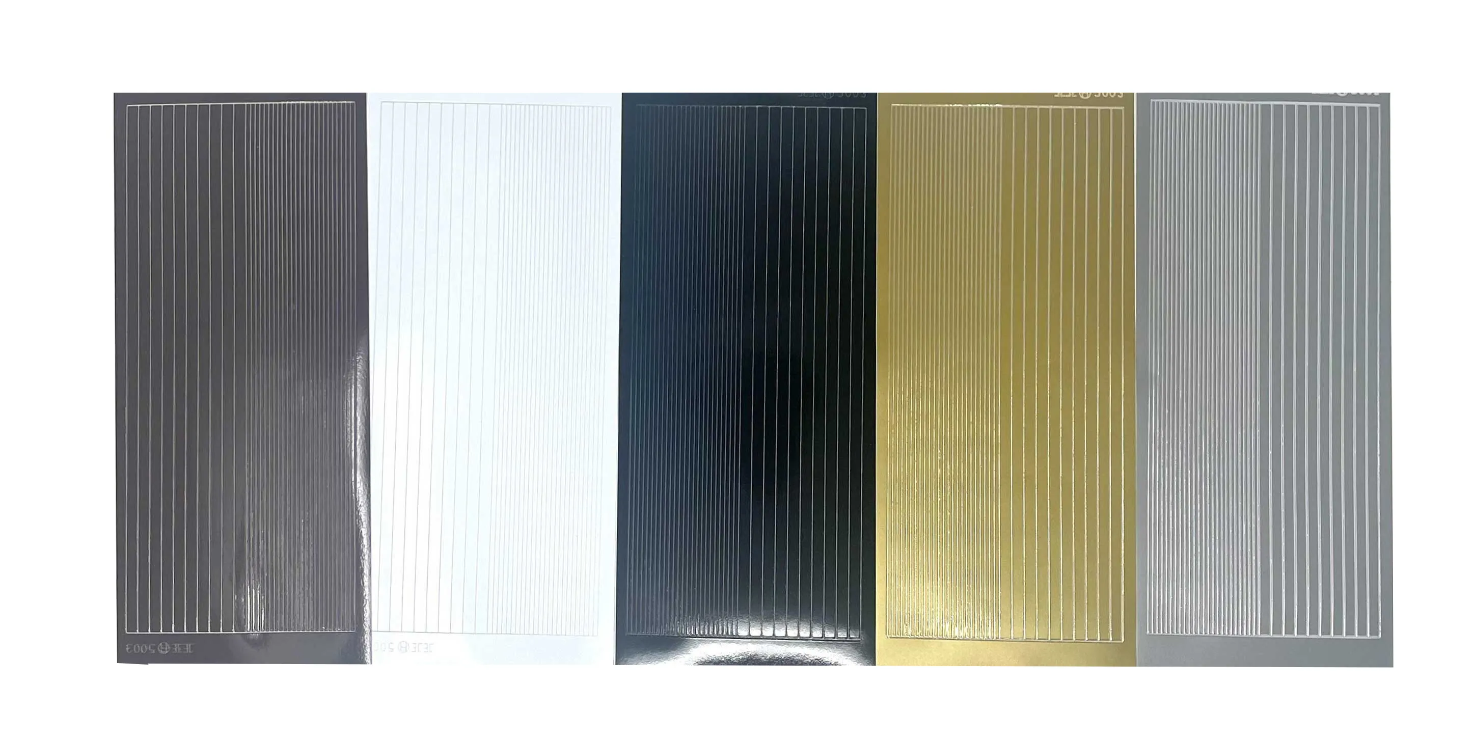 Straight Line DazzlesStickers, 5 sheets