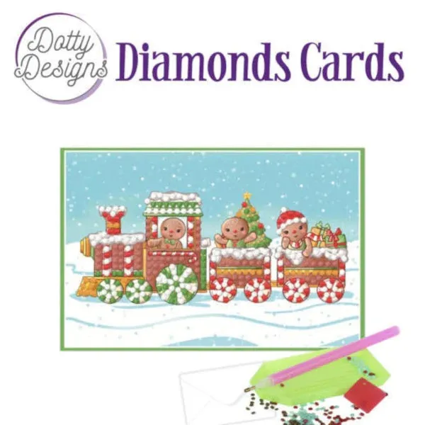 Christmas Train Diamond Card