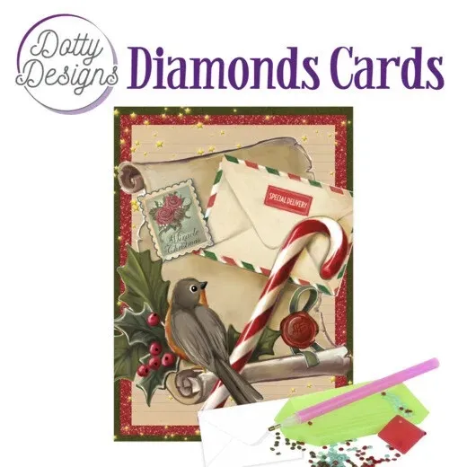 Christmas Letters Diamond Card