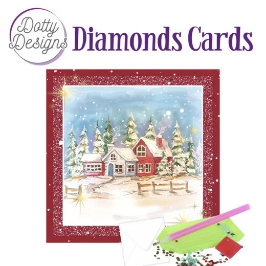 Winter Landscape Diamond Card