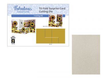 Tri-Fold Surprise Card Die by Fabulous Folded Money Saver