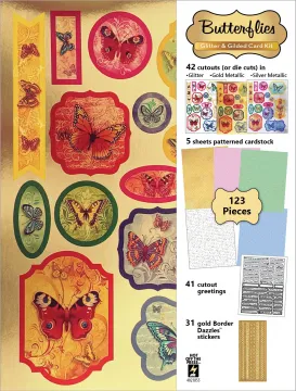Butterfly Glitter & Gilded Quick Cards