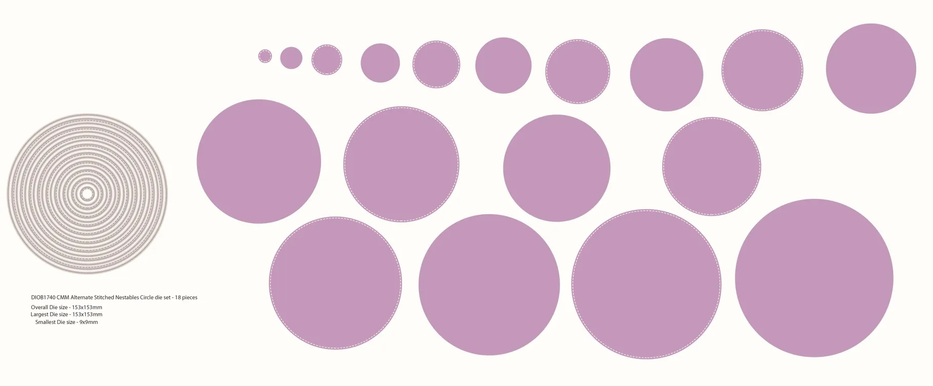 Circle & Stitched Nestables Dies by Card Making Magic