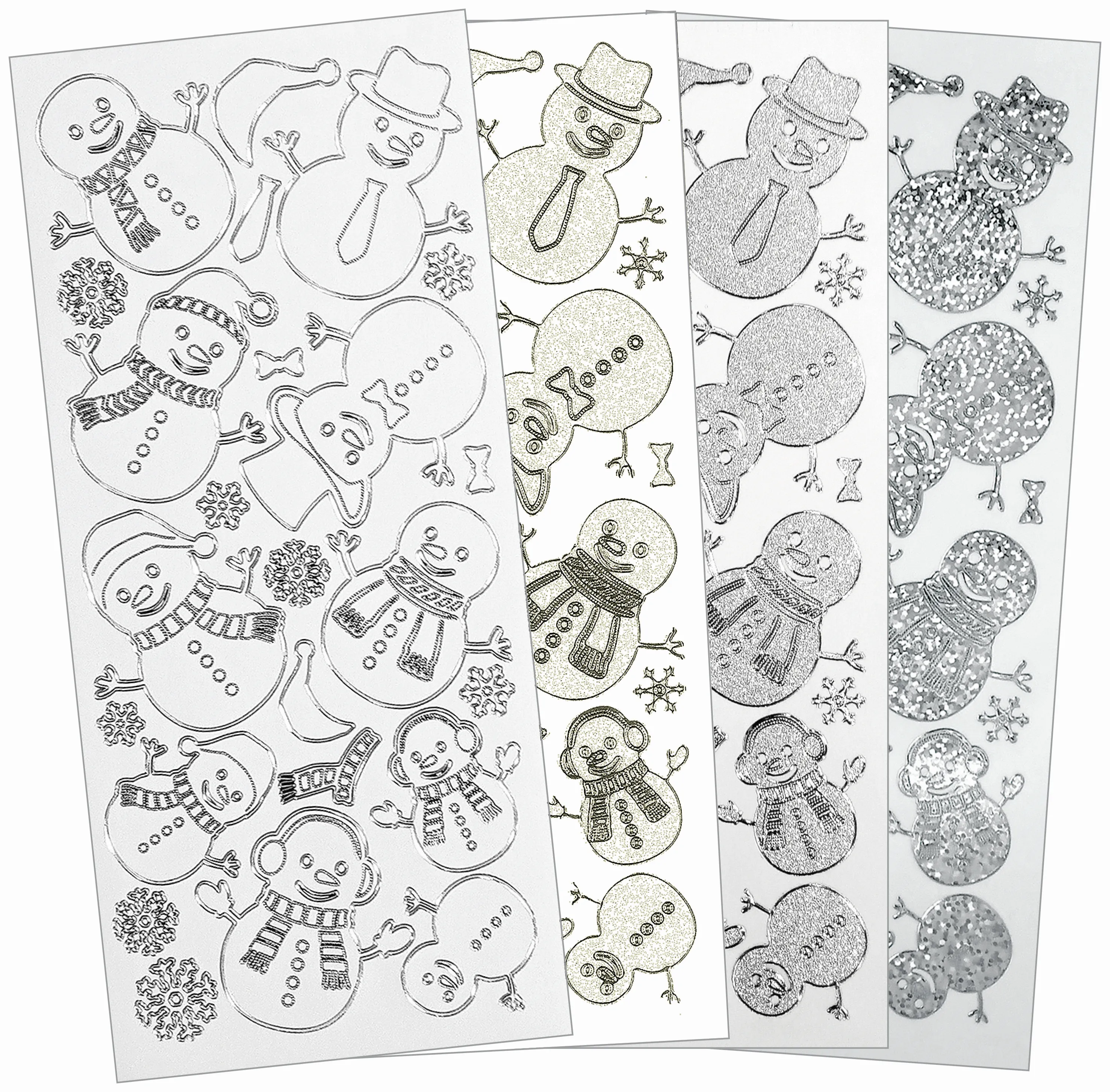 Snowpeople Dazzles Stickers, 4 sheets