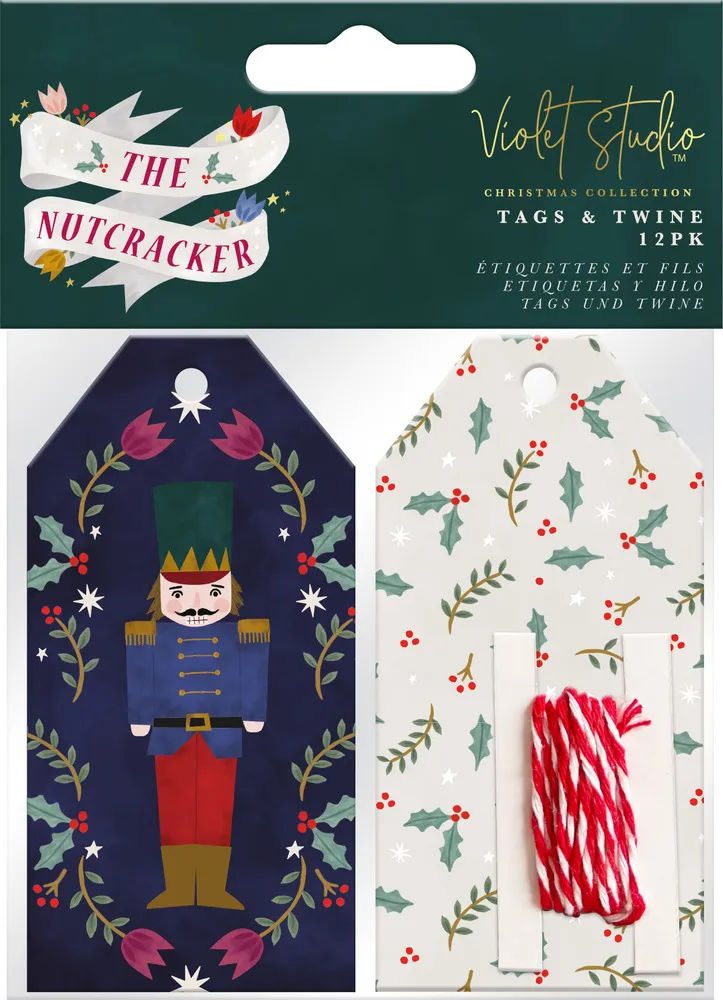 The Nutcracker Tags & Twine , 12pk