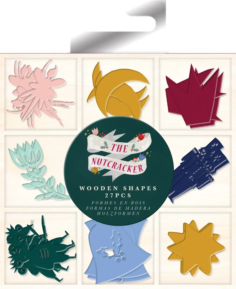 Painted Wooden Shapes The Nutcracker, 27pcs