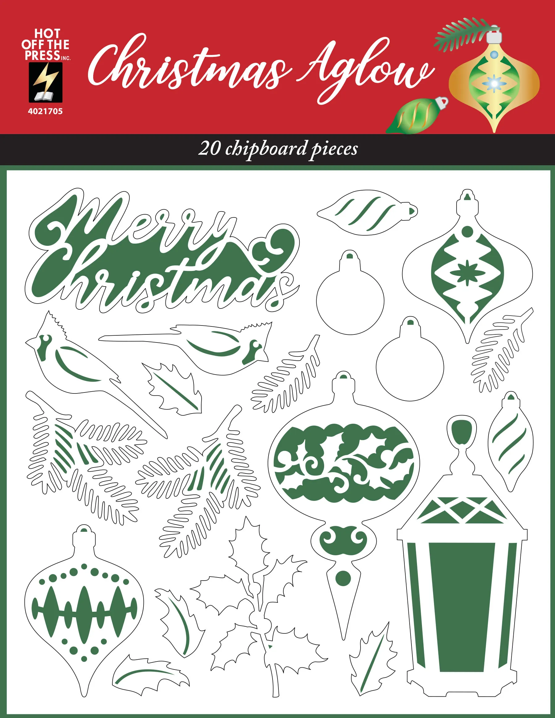 Christmas Aglow Chipboard