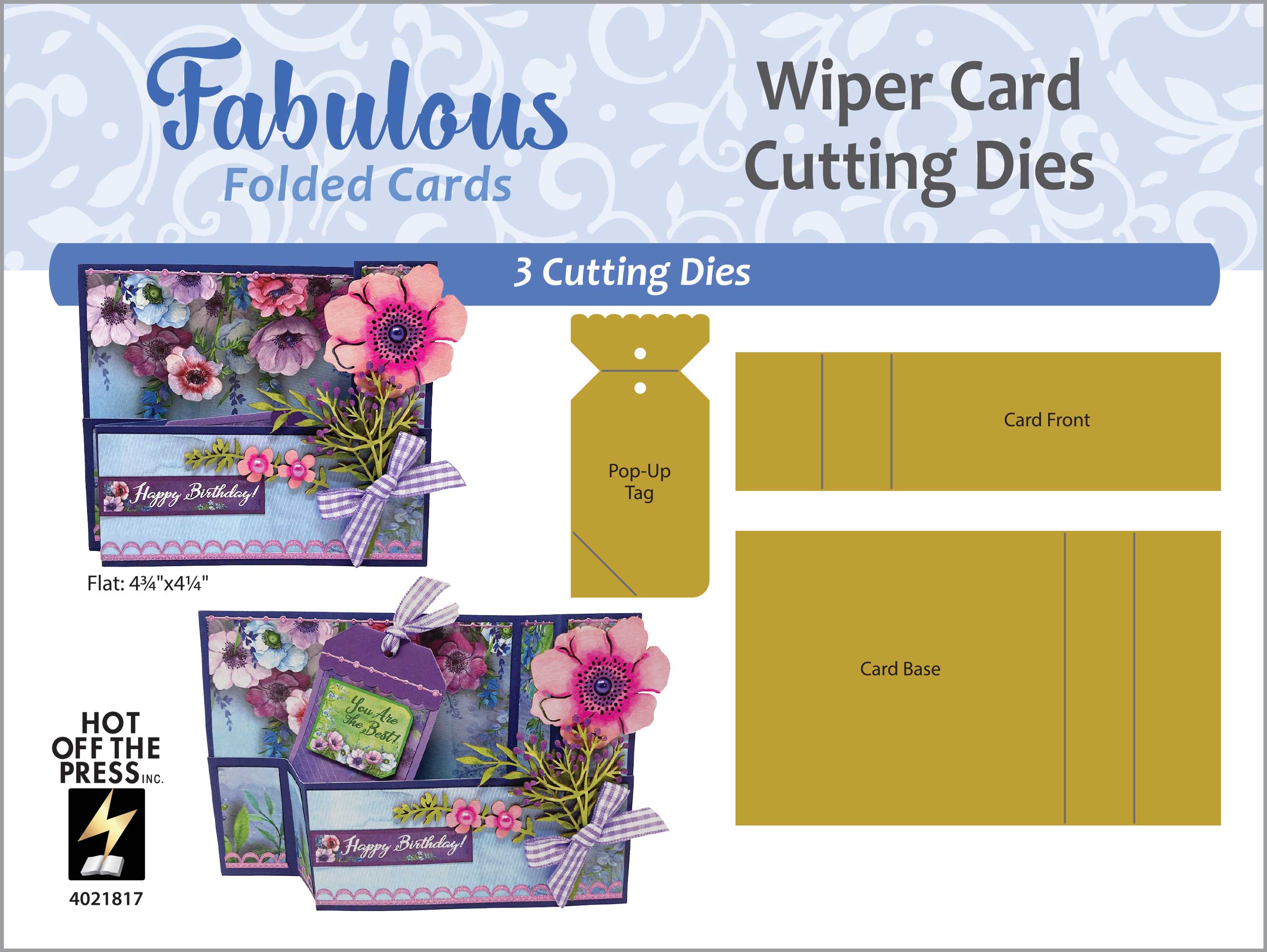 Wiper Card Dies by Fabulous Folded