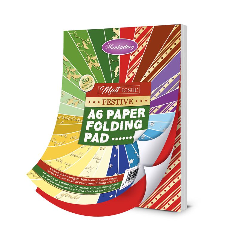 Festive A6 Paper Folding Pad
