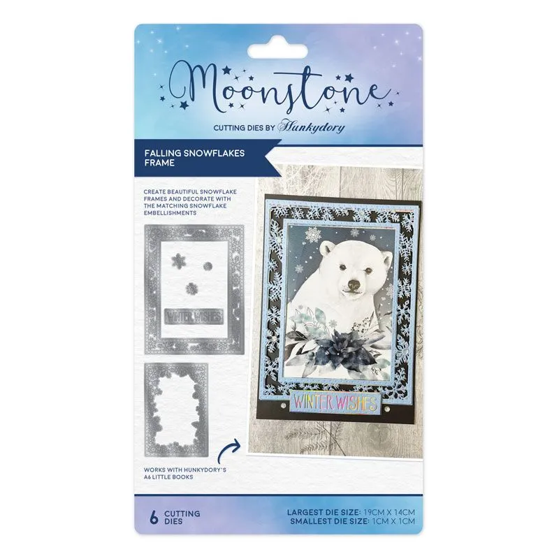 Falling Snowflakes Frame Moonstone Dies