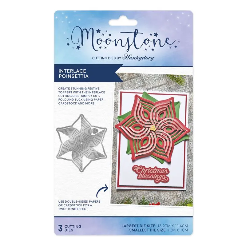 Interlace Poinsettia Moonstone Dies