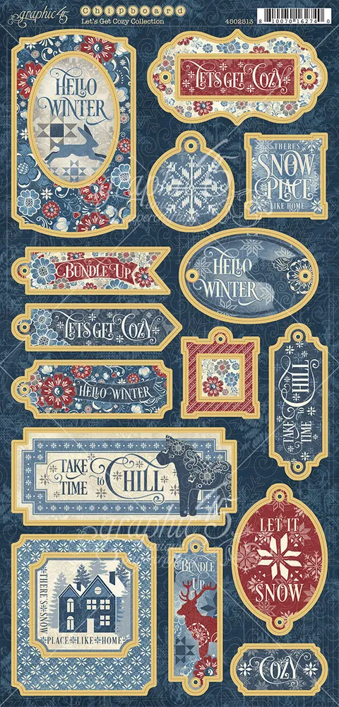 Let's Get Cozy Chipboard