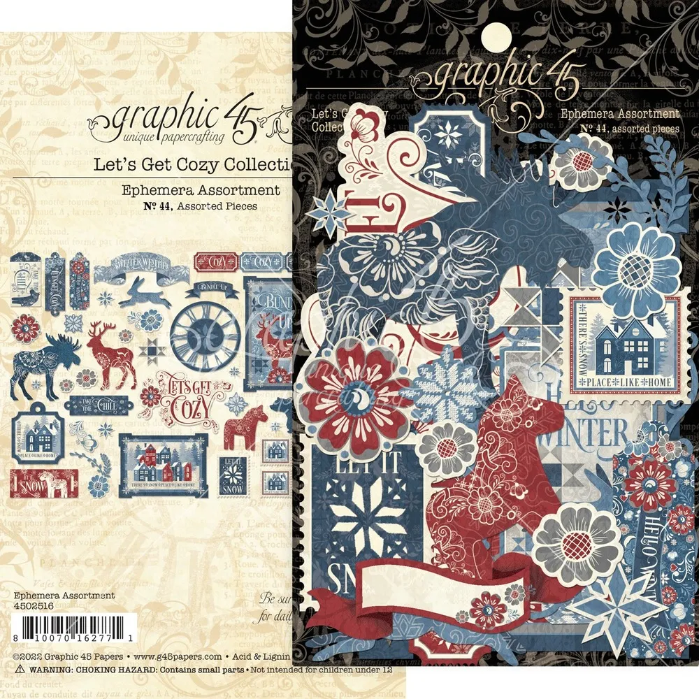 Let's Get Cozy Ephemera, 39 pieces